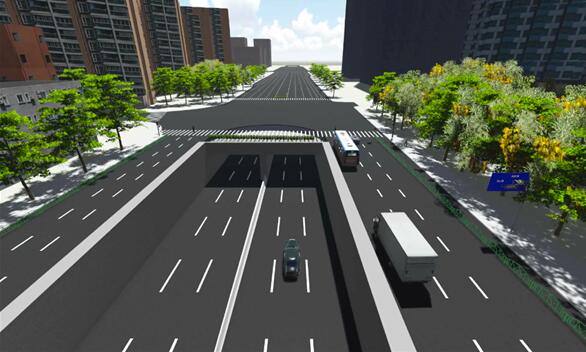 上海浦东杨高路道路改建工程